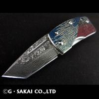 浮紋-UKIMON- Damascus TANTO POINT Mt.Fuji  