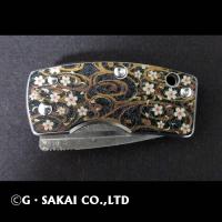 浮紋-UKIMON- Damascus TANTO POINT Sakura